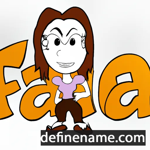 cartoon of the name Fara