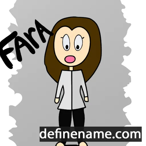 cartoon of the name Fara