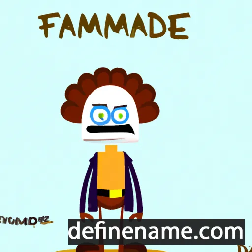 cartoon of the name Faramade