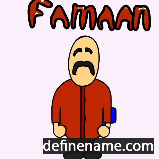 cartoon of the name Faraman