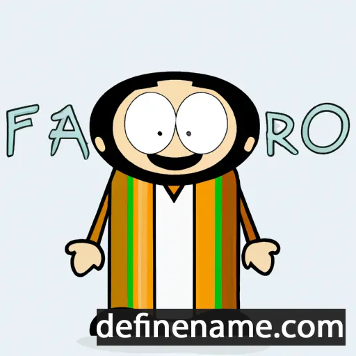 cartoon of the name Farasoa