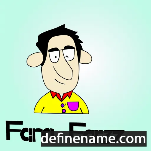 cartoon of the name Faraz