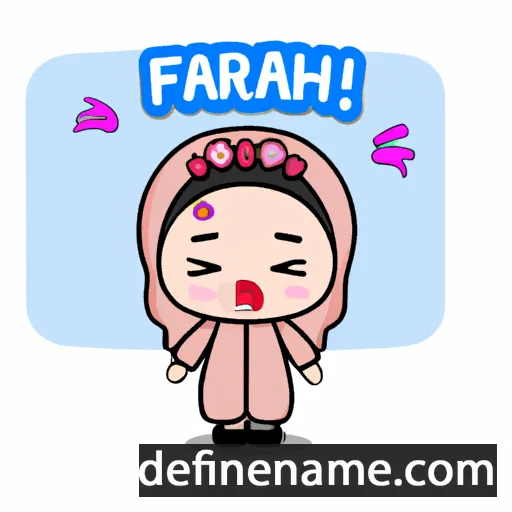 cartoon of the name Farhah