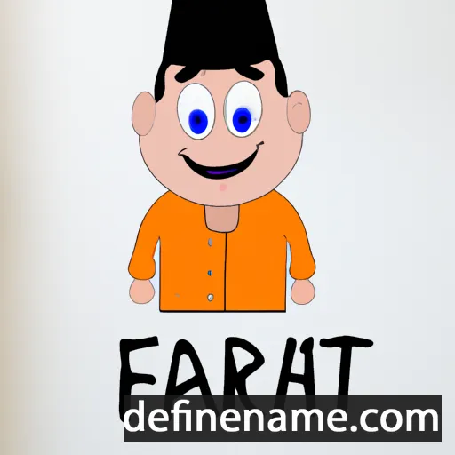 cartoon of the name Farhat