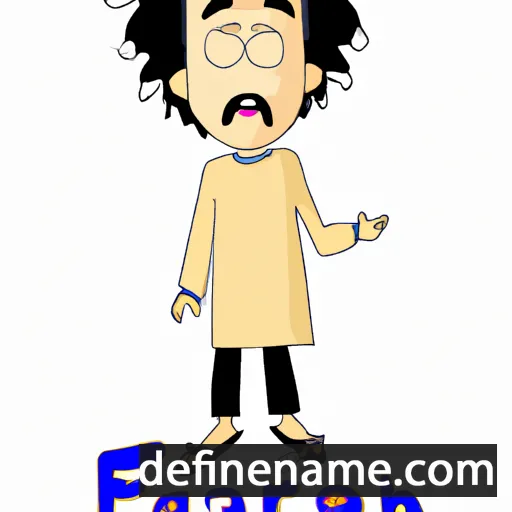 cartoon of the name Farhaz