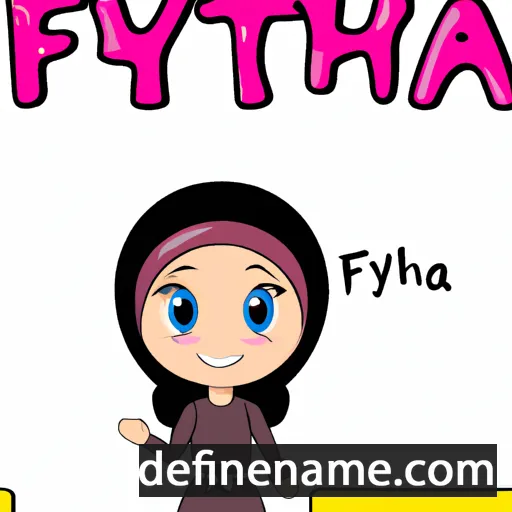 cartoon of the name Farhiya