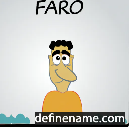 cartoon of the name Farhod