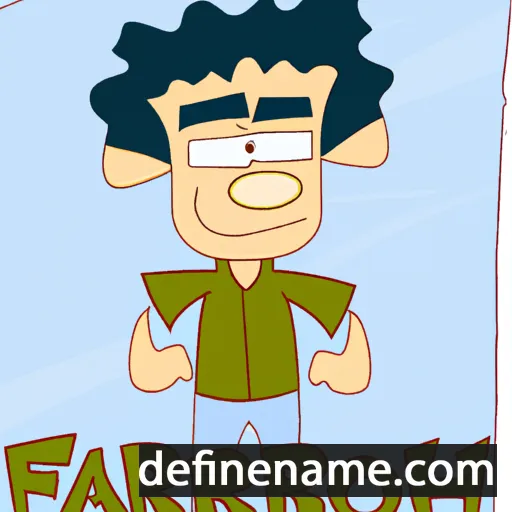 cartoon of the name Fariborz