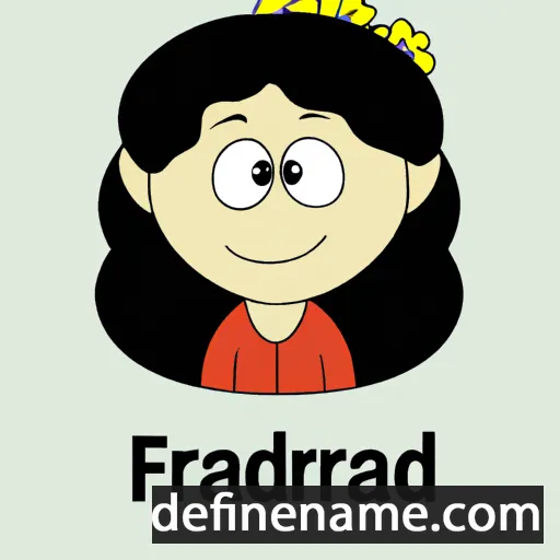 cartoon of the name Farideh