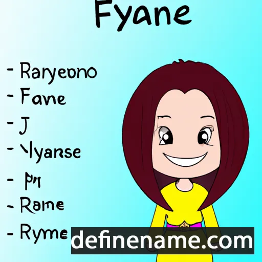 cartoon of the name Fariyane