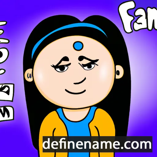 cartoon of the name Farnaz