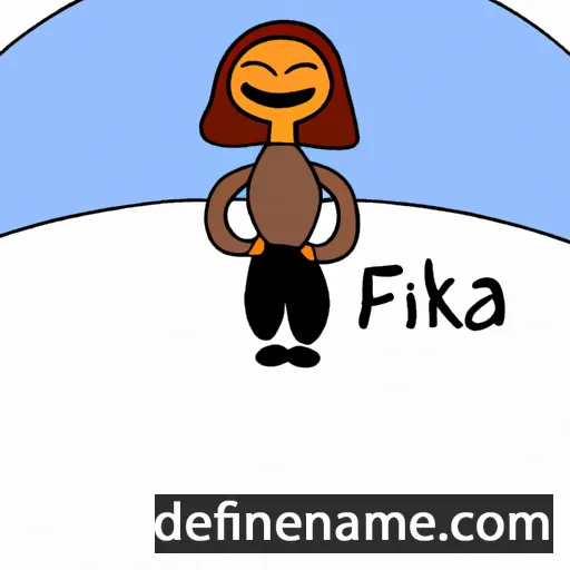 cartoon of the name Fäxriä