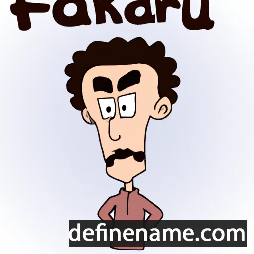 cartoon of the name Faroukh