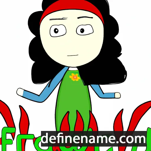 cartoon of the name Farydeh