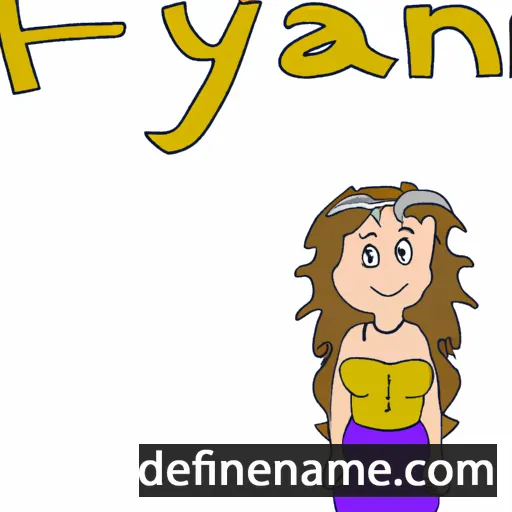 cartoon of the name Faryn