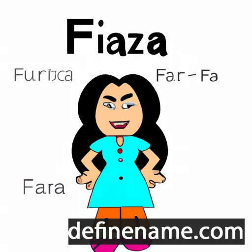 cartoon of the name Farzia