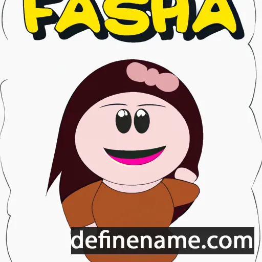 cartoon of the name Fasha