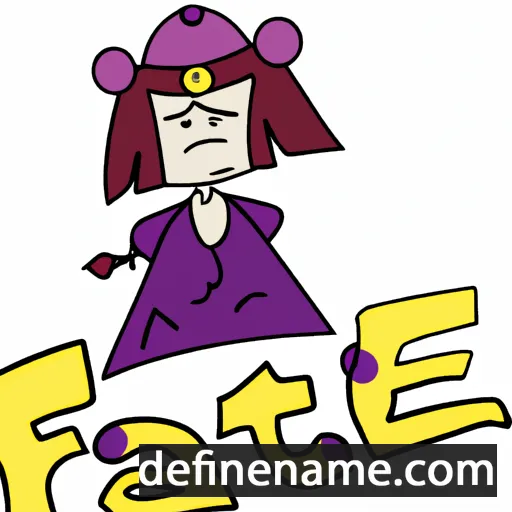 cartoon of the name Fate