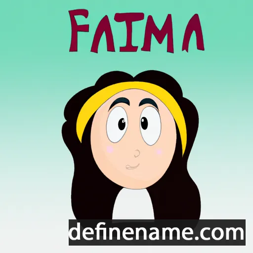 cartoon of the name Fatimeja