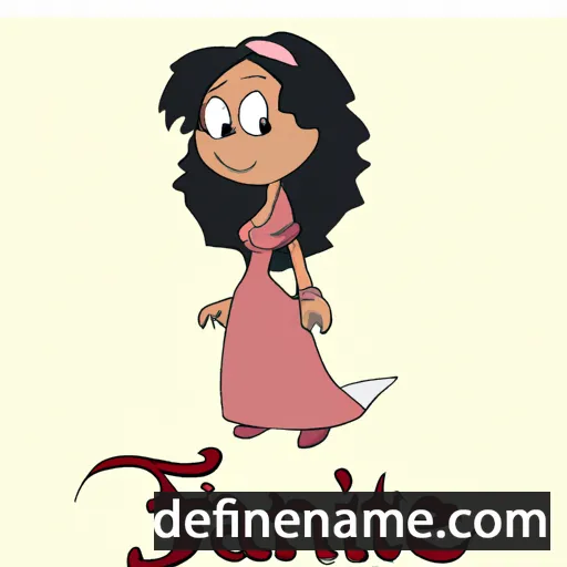 cartoon of the name Fatine