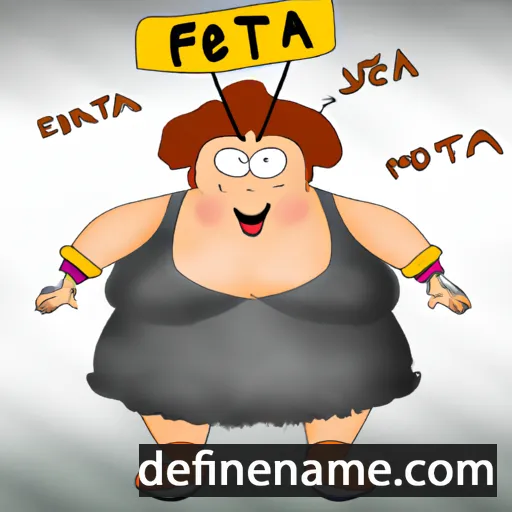 cartoon of the name Fatjeta