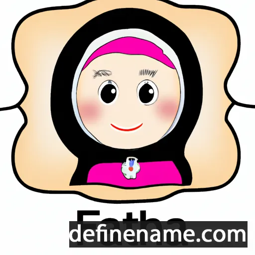 cartoon of the name Fatma Zehra