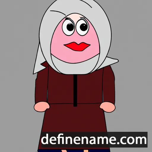 cartoon of the name Fatma Zohra