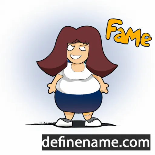 cartoon of the name Fatme