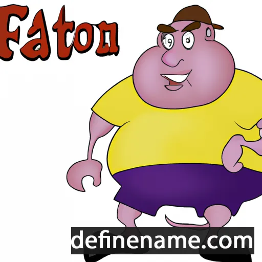 cartoon of the name Faton