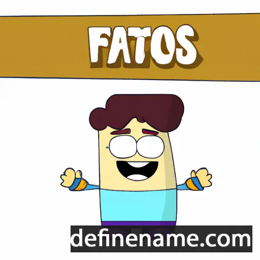 cartoon of the name Fatos