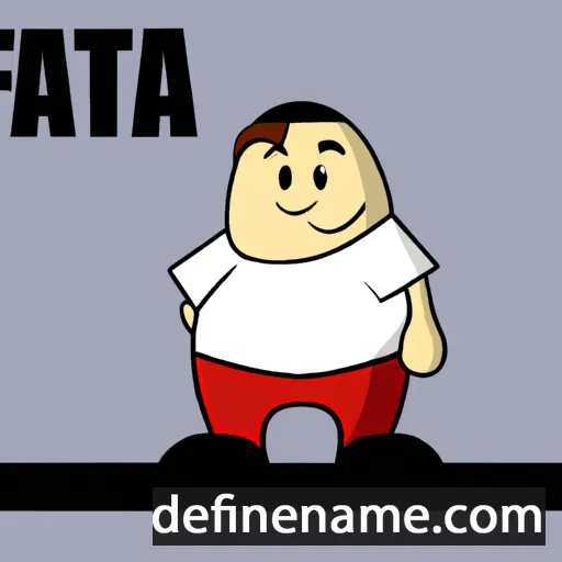 cartoon of the name Fattah