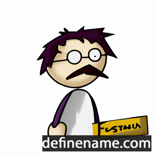 cartoon of the name Faùstin