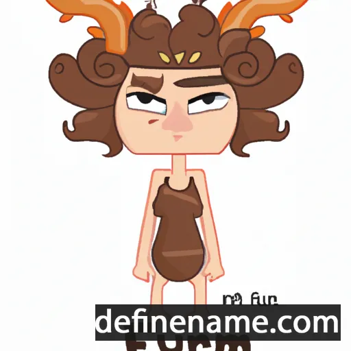 cartoon of the name Faun