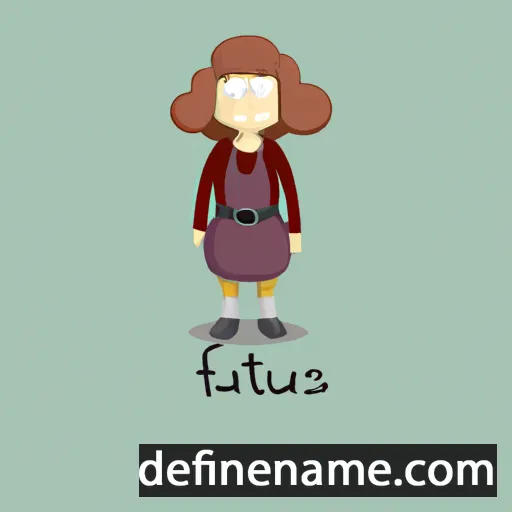 cartoon of the name Faustė