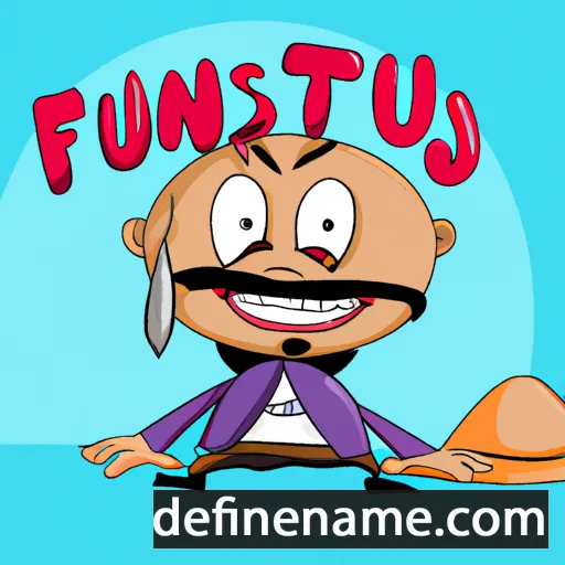 cartoon of the name Faustinu