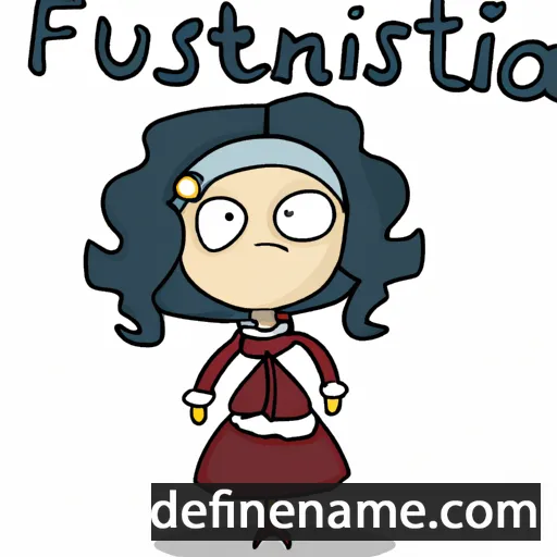 cartoon of the name Faustsina