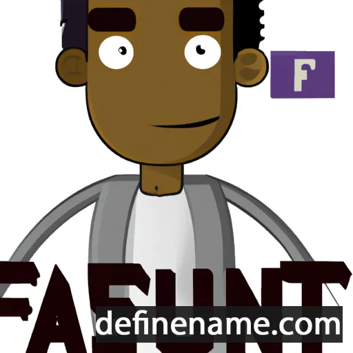 cartoon of the name Faustyn