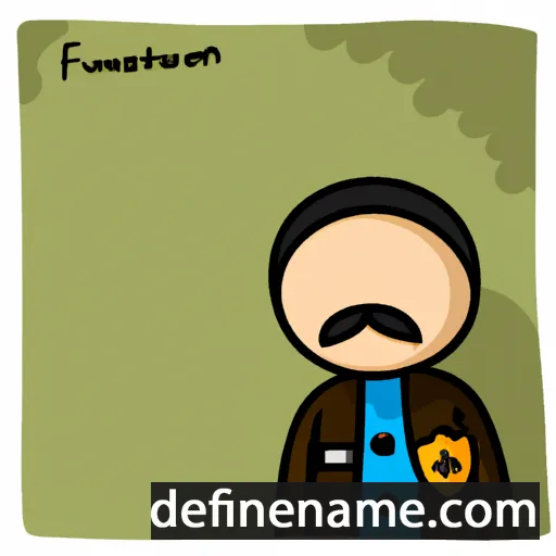 cartoon of the name Faustynian