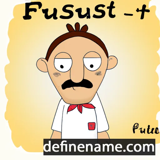 cartoon of the name Fausztusz