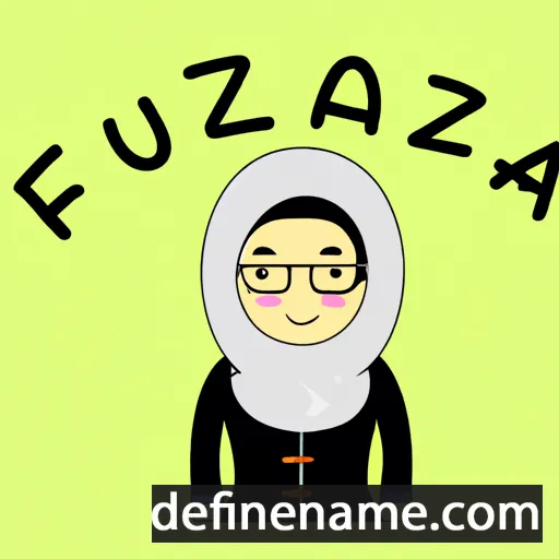 cartoon of the name Fauzia