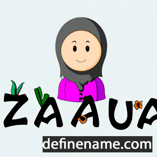 cartoon of the name Fauziya