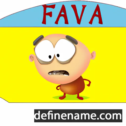 Fava cartoon