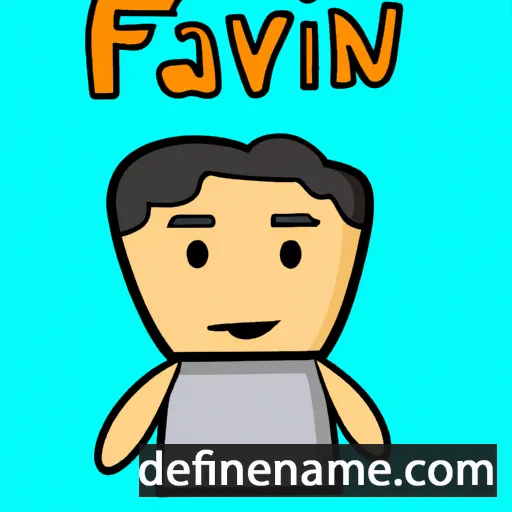 cartoon of the name Favian