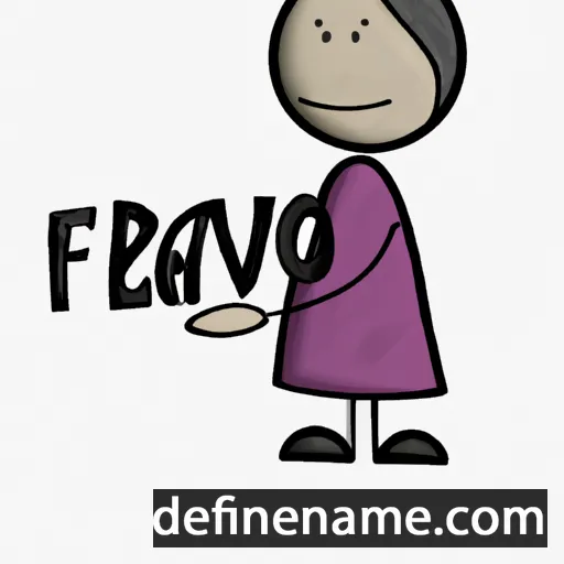 cartoon of the name Favor