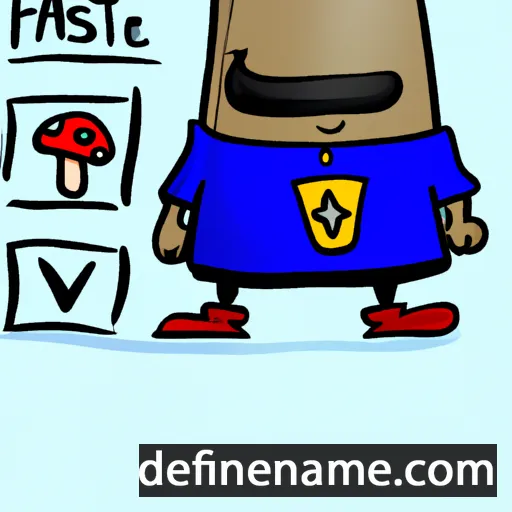 cartoon of the name Favst