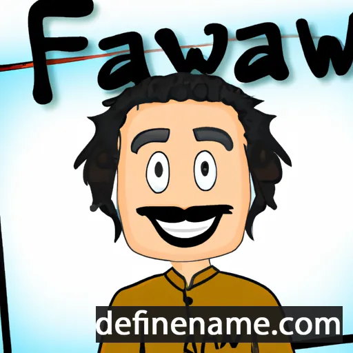 cartoon of the name Fawaz