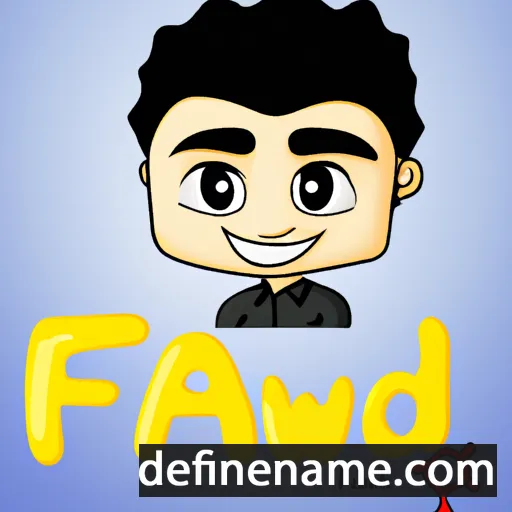 cartoon of the name Fawwad