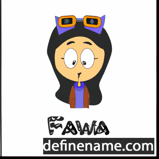 cartoon of the name Fawzea