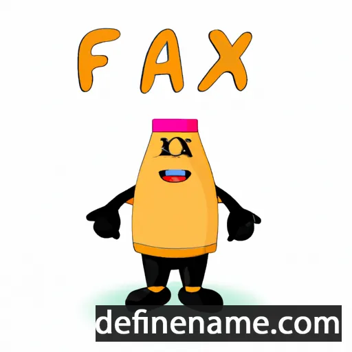 cartoon of the name Faxai