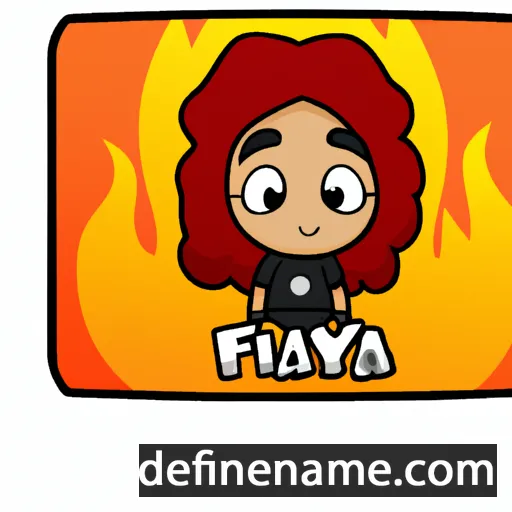 cartoon of the name Faya